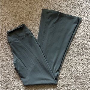 Dark khaki soft motion Flared Leggings